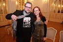 Jaki Jurgec, operni pevec in režiser opere La bella Opera ter Ana Tina Petkovšek