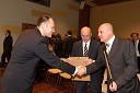 Dr. Uroš Merc, predsednik uprave podjetja Bisol, dr. Bojan Škof, profesor na Pravni fakulteti UM, prejemnik naziva Najuglednješi pravni strokovnjak leta 2010 in dr. Marjan Odar, direktor Slovenskega inštituta za revizijo, prejemnik naziva Najuglednješi finančni strokovnjak leta 2010