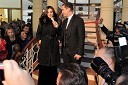 Monica Bellucci, italijanska filmska igralka in Peter Poles, povezovalec prireditve