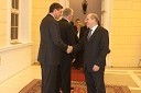 Borut Pahor, predsednik vlade Republike Slovenije in Ivan Svetlik, minister za delo, družino in socialne zadeve