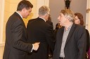 Borut Pahor, predsednik vlade Republike Slovenije in Vladimir Vodušek, Info TV