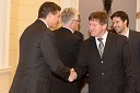Borut Pahor, predsednik vlade Republike Slovenije in Franci Bogovič, župan občine Krško in poslanec DZ