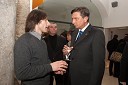 Uroš Macerl, kandidat za delovo osebnost leta 2010 in Borut Pahor, predsednik vlade Republike Slovenij