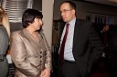 Ljudmila Novak, poslanka Evropskega parlamenta in Leo Oblak, predsednik uprave Infonet Media