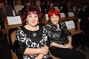 Vlasta Nussdorfer, predsednica društva Beli obroč in dr. Mojca Senčar, predsednica Slovenskega združenja za boj proti raku dojk ter Slovenka leta 2005