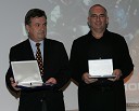 Janez Tomažič, predsednik speedway sekcije pri klubu AMTK Ljubljana in Igor Akrapovič