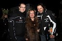 Miha Jarc, Nada Jarc, lastnica podjetja Avto Jarc d.o.o. in 	Andrea Massi, trener in vodja ekipe Tine Maze