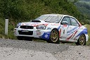 Posadka Tomaž Kaučič in Peter Zorenč (Slovenija) v avtu Subaru Impreza STI Spec. C