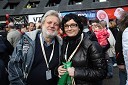 Vlado Krejač, novinar Radia Maribor in Katarina Pernat, Žurnal24