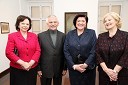 Barbara Miklič Türk, soproga predsednika Republike Slovenije, Franc Gerič, direktor Galerije-Muzeja Lendave, Anica Lipič in Mirjana Balažek