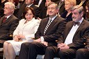 Barbara Miklič Türk, soprog dr. Danilo Türk, predsednik Republike Slovenije in Jaroslav Skrušny, predsednik Upravnega odbora Prešernovega sklada