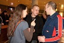 Maja Nemec, igralka, Luka Cimprič, igralec in Miha Nemec, igralec