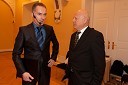 Igor E. Bergant, novinar, voditelj in Janez Kocijančič, predsednik Olimpijskega komiteja Slovenije