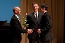 Miro Cerar, nekdanji gimnastičar in predsednik Olimpijske akademije ter ambasador za fair play, dr. Igor Lukšič, minister za šolstvo in šport in Jure Meglič, kajakaš