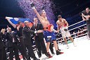 Dejan Zavec, svetovni prvak v velterski kategoriji po verziji IBF in Paul Delgado, ameriški boksar