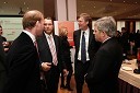 Andrew Page, veleposlanik Velike Britanije v Sloveniji, dr. Andrej Vizjak, PwC, predsednik za svetovanje, Francois Mattelaer direktor PwC Slovenija in John Bercow, predsednik spodnjega doma britanskega parlamenta