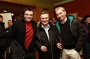 Boštjan Belčič, novinar, Gerry Jekl, vodja igrišča za golf Bled in ...