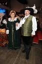 Baron Janez Golc, plemeniti Jakob Breuner Markovski, princ karnevala 2011 ter žena Brigita