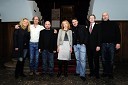 Katja Pegan, direktorica Gledališča Koper, Janez Škof, igralec, Gregor Čušin, Žlahtni komedijant 2011, Silva Čušin, Žlahtna komedijantka 2011, Diego de Brea, Žlahtni režiser 2011, Alojz Svete in Jernej Šugman, igralca