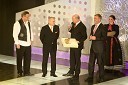 Branko Uvodić, voditelj oddaje, Franc Kangler, župan Mestne občine Maribor, Zdenko Antešič, župan mesta Rab in Josip Zubović, župan Občine Kolan