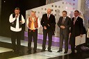 Branko Uvodić, voditelj oddaje, Franc Kangler, župan Mestne občine Maribor, Zdenko Antešič, župan mesta Rab, Milan Bandić, župan Zagreba in Josip Zubović, župan Občine Kolan