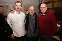 Slavko Tepeš, direktor podjetja Askot, Borut Perko, novinar in Ivo Daneu, košarkarska legenda