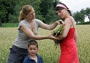 Maja Kodba, maskerka in Tadeja iz Ljubljanske kotline