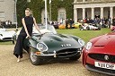 Supermodel Yasmin Le Bon in Jaguar E-type