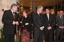 Dušan Črnigoj, generalni direktor podjetja Primorje d.d., Majda Širca, ministrica za kulturo, Pavel Gantar, predsednik DZ RS in Matej Arčon, župan Nove Gorice