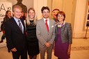 Dr. Davorin Kračun, predsednik Rotary kluba Maribor, Maja Dragovič, Slovenia Times, Tine Kračun, direktor podjetja Intermedius d.o.o. in Andreja Kračun, predsednica dobrodelnega združenja Koraki za korakce