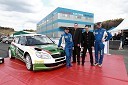 Aleks Humar, voznik rallyja, ..., ... in Darko Lah, voznik rallyja 	 
