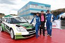 Aleks Humar, voznik rallyja, ..., ... in Darko Lah, voznik rallyja 	 
