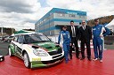 Aleks Humar, voznik rallyja, ..., Andrej Hajdinjak, direktor Porsche Maribor in Darko Lah, voznik rallyja 	 
