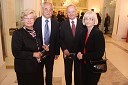 Rudi Moge, nekdanji poslanec in predsednik Sveta SNG Maribor ter soproga Alojzija Čas Moge ter dr. Alojz Križman in soproga Renata