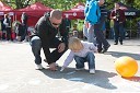 Rene Mlekuž, nekdanji alpski smučar in hčerka Lija