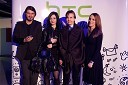 Davor Bauk, Lara Baruca, pevka, Marjeta Grošelj, oblikovalka torbic in Mateja Kozjek, predstavnica HTC