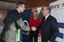 ..., mag. Ajša Vodnik, izvršna direktorica Ameriške gospodarske zbornice (AmCham) in Karlo Peršolja, Borzen