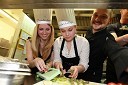 Polona Ambrožič, Eva Černe, pevka ter Bine Volčič, glavni kuhar v hotelu Livada prestige
