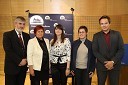 Alojz Kovačič, sekretar Območnega združenja Rdečega križa Maribor, Erika Kavaš, dr.med., Center za transfuzijsko medicino UKC Maribor, Nina Knez, predsednica stalne delovne komisije za socialna vprašanja ŠS UM, Tadeja Čeh, vodja projekta zbiranja zamaškov na članicah UM in Danijel Vuk, prorektor za študentska vprašanja Univerze v Mariboru