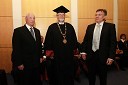 Prof. dr. Šime Ivanjko, prof. dr. Ivan Rozman, nekdanji rektor Univerze v Mariboru in prof. dr. Danijel Rebolj, rektor Univerze v Mariboru