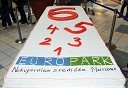 Torta velikanka ob 6. obletnici Europarka