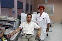 Darko Krajnc, predsednik Stranke mladih - zeleni Evrope in Erika Kavaš, dr.med., Center za transfuzijsko medicino UKC Maribor