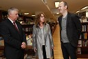 Peter Tomšič, predsednik uprave Mladinske knjige Založbe, Svetlana Makarovič, pisateljica ter Andrej Ilc, urednik Mladinske knjige za otroško in mladinsko literaturo