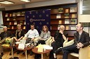 Pavle Učakar, likovno-tehnični urednik Mladinska knjiga Založba (MKZ), Majda Koren, slovenska mladinska pisateljica, Damijan Stepančič, ilustrator, Svetlana Makarovič, pisateljica, Kostja Gatnik, ilustrator ter Andrej Ilc, urednik Mladinske knjige za otroško in mladinsko literaturo