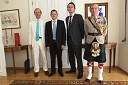 Andrew Page, veleposlanik Velike Britanije v Sloveniji, Jim Newman, namestnik veleposlanika britanske ambasade, James Hampson, British Council in Ian Stafford, vojaški ataše na Britanski ambasadi