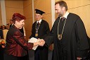 Dr. Elizabeta Mičović, Fakulteta za varnostne vede, prof. dr. Danijel Rebolj, rektor Univerze v Mariboru in prof. dr. Gorazd Meško, Fakulteta za varnostne vede