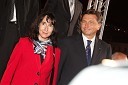Borut Pahor, predsednik vlade Republike Slovenije in spremljevalka Tanja