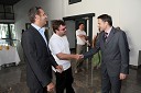 Danilo Rošker, direktor SNG Maribor, Alen Kavčič in Igor Kurnik, vodja prodaje