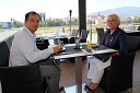 Sašo Ćosić, direktor Slavija Turizem in Slavica Keršič, center za odnose z javnostmi in marketing UKC