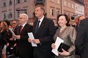 Ivo Josipović, predsednik Republike Hrvaške, dr. Danilo Türk, predsednik Republike Slovenije in soproga BArbara Miklič Turk